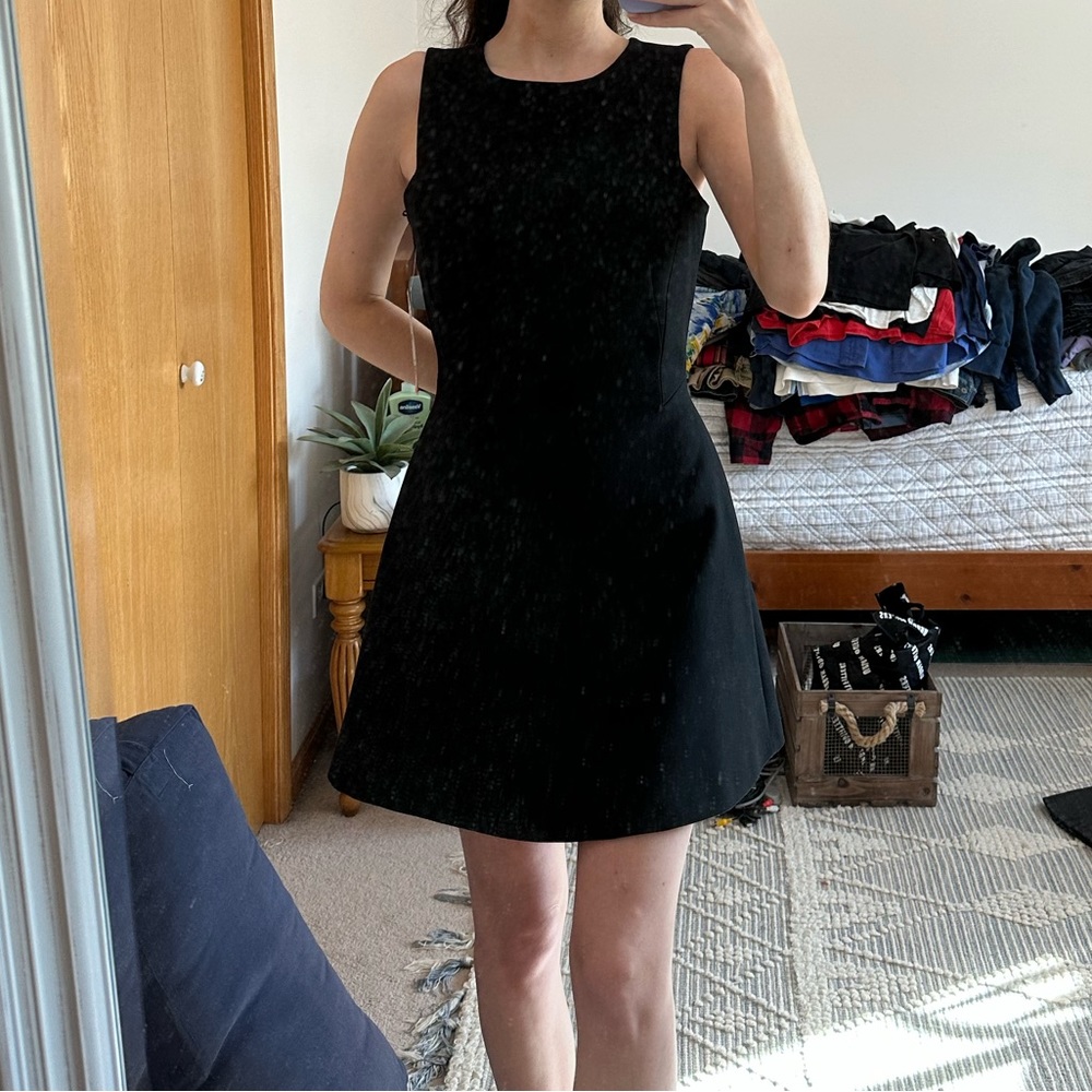 Zara A line black dress size size S never worn tags on